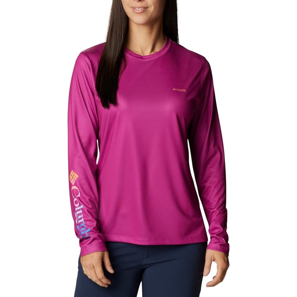 Columbia Women's Tidal Tee PFG Outdoor Fun Long Sleeve SPF UPF